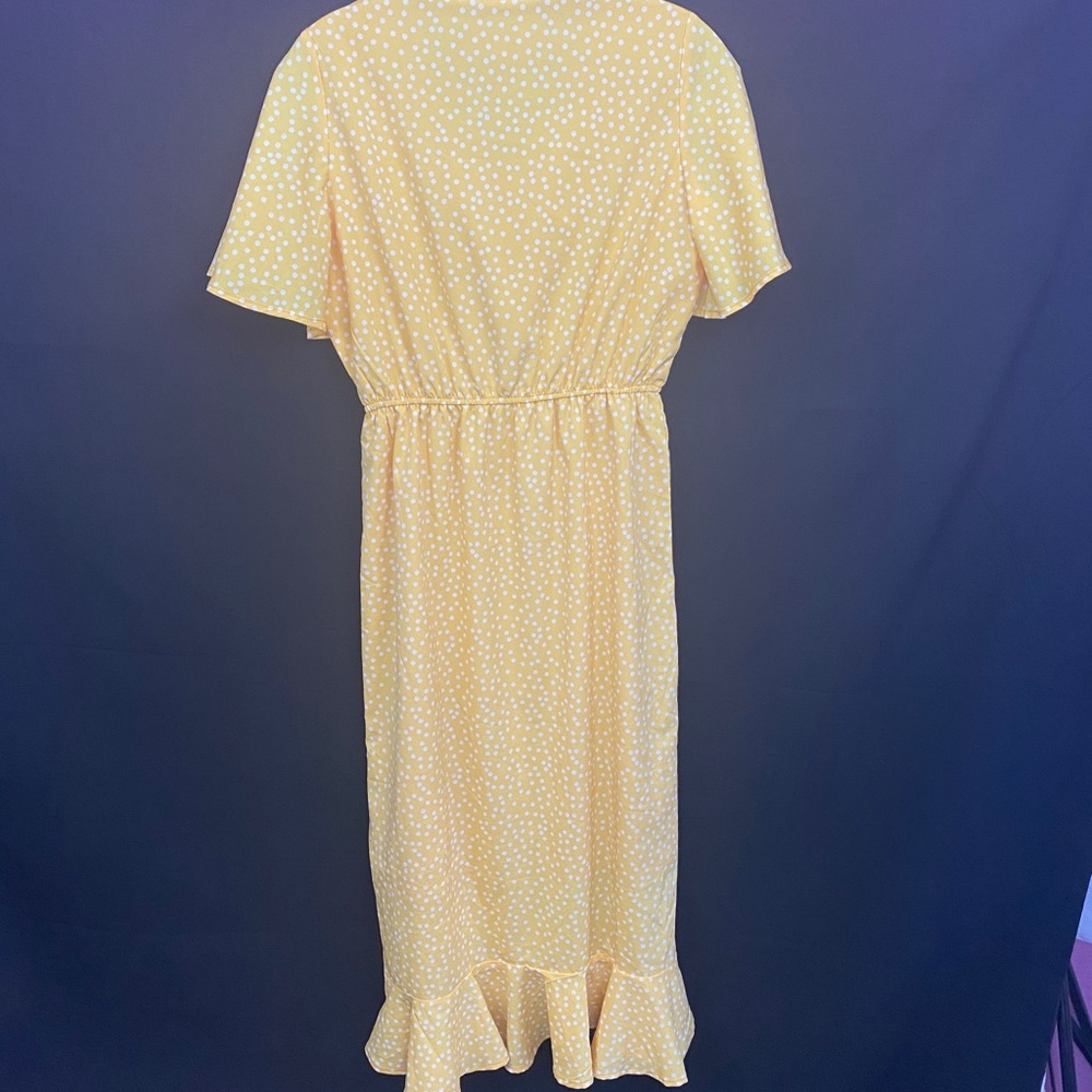 SweetSalt Polka Dot Midi Wrap Dress - Picture 10 of 11